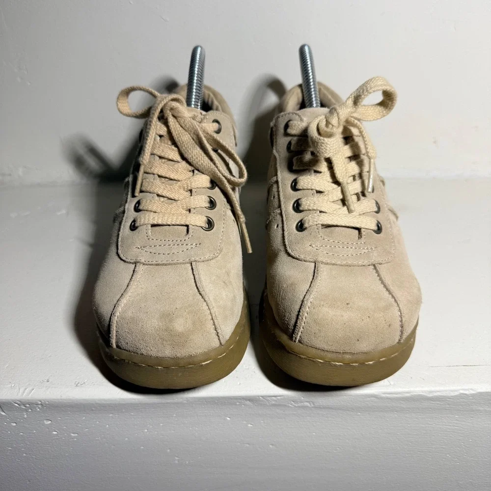 Y2K Report Shoes Sneaker Platform Tan Suede Women Size 7